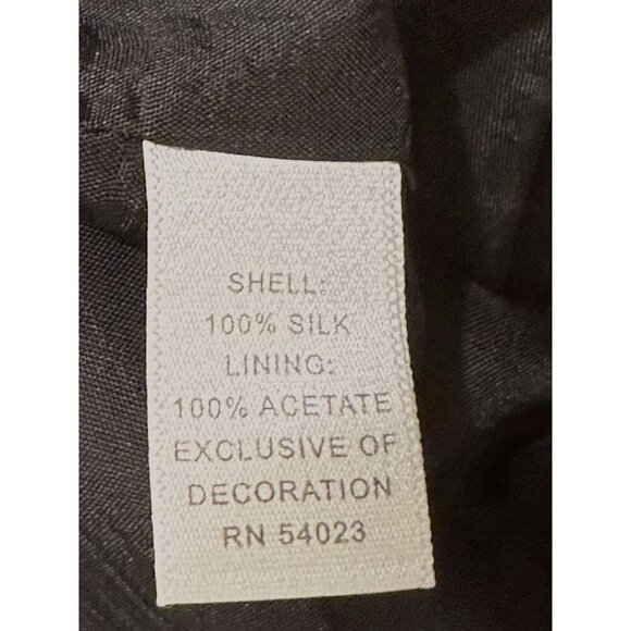 Black Strapless Silk  Evening Dress Size 2 - Picture 11 of 11